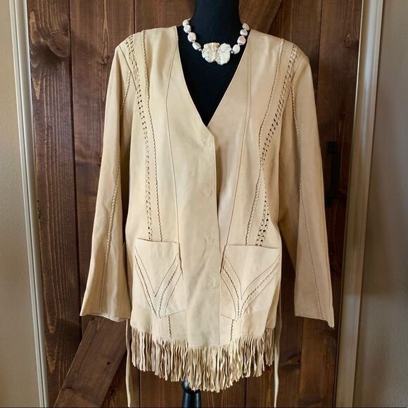 𝅺Vintage Coldwater‎ Creek Suede Jacket size 2X - Picture 1 of 16